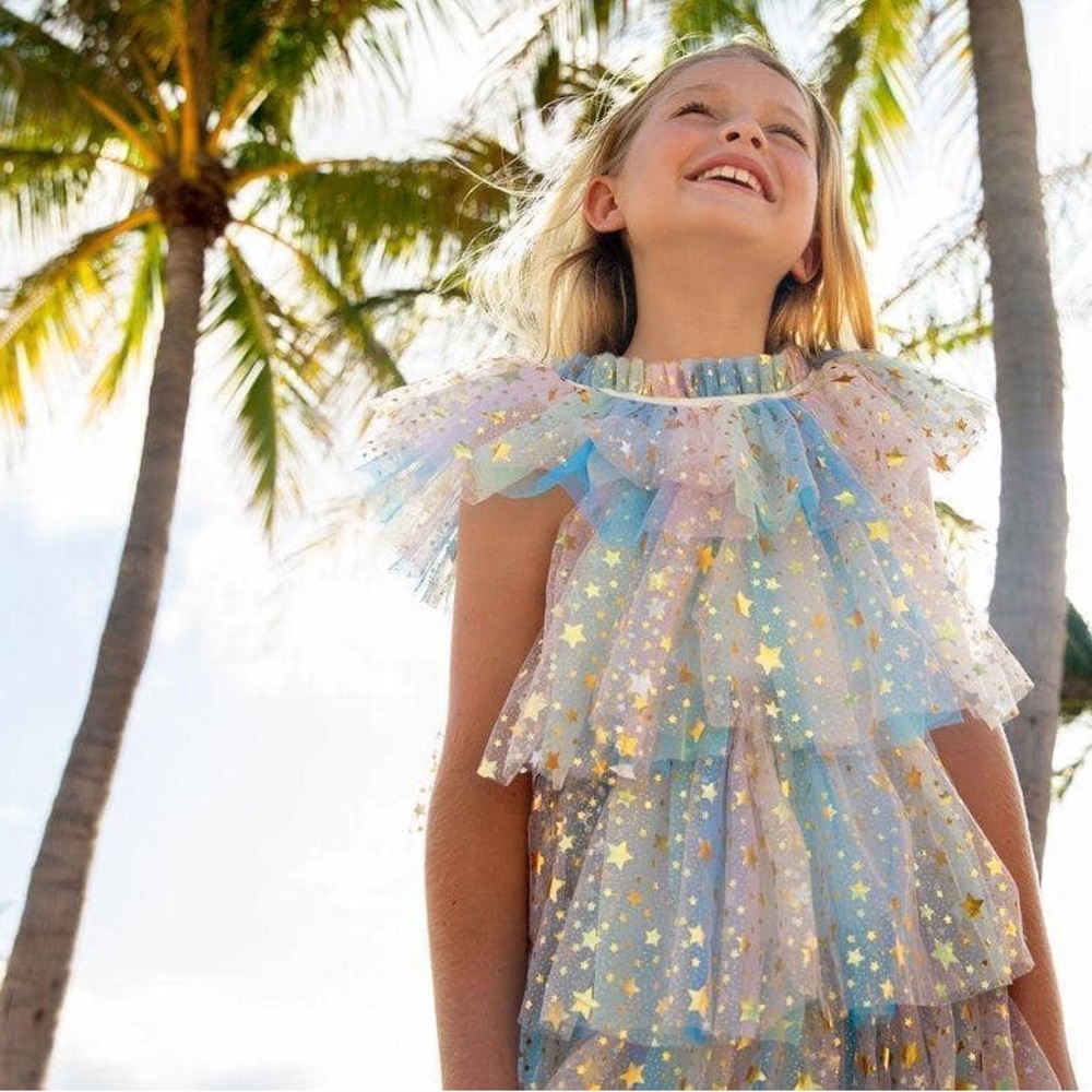Lola + The Boys Pastel Star Dress 2T - 3T